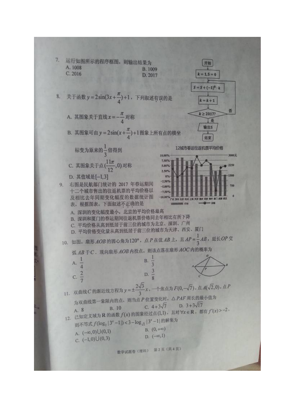 2017年长春市高三二模数学（理）试题.doc_第2页
