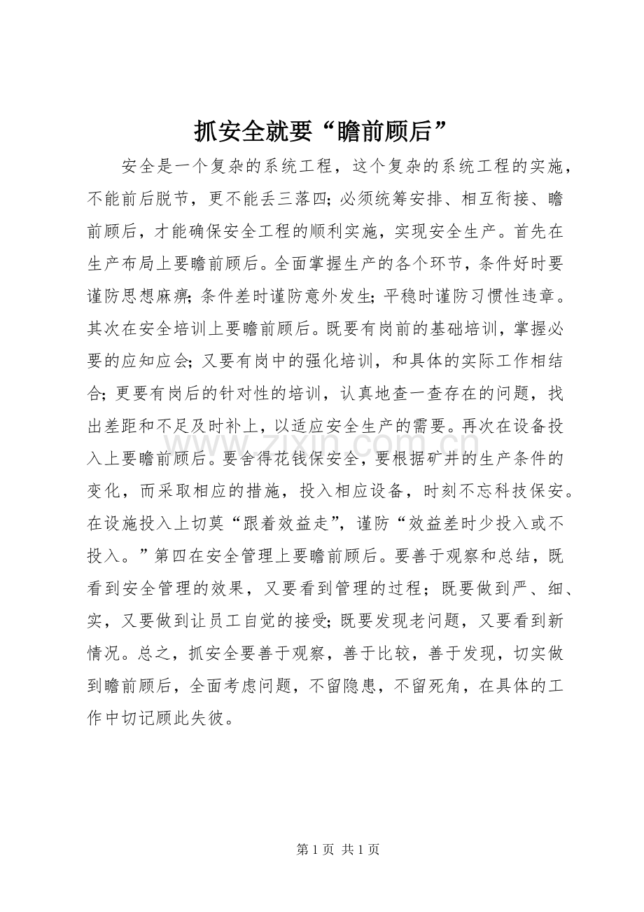 抓安全就要“瞻前顾后”.docx_第1页