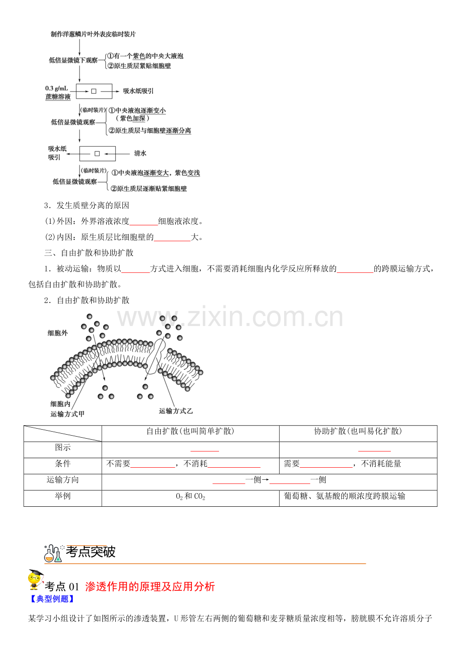 4-1-被动运输(学生版).docx_第2页