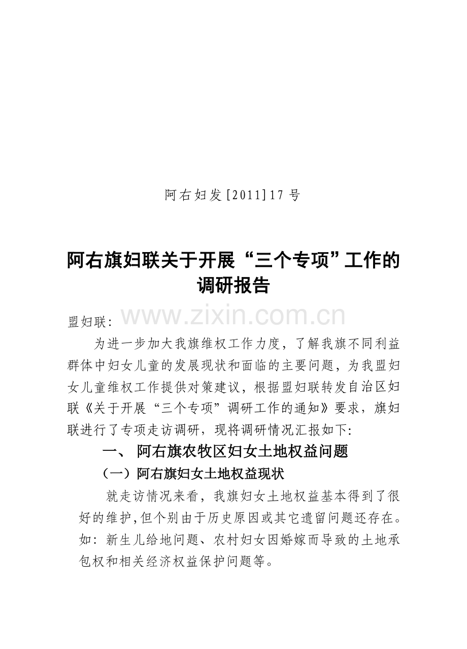 三个专项调研报告.doc_第1页
