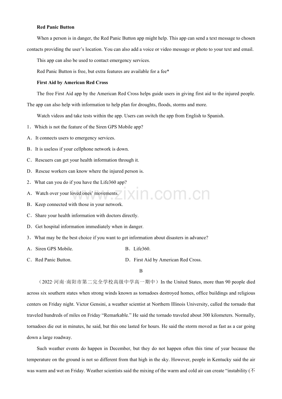 Unit-4-Natural-Disasters-单元综合检测(单元测试).docx_第2页
