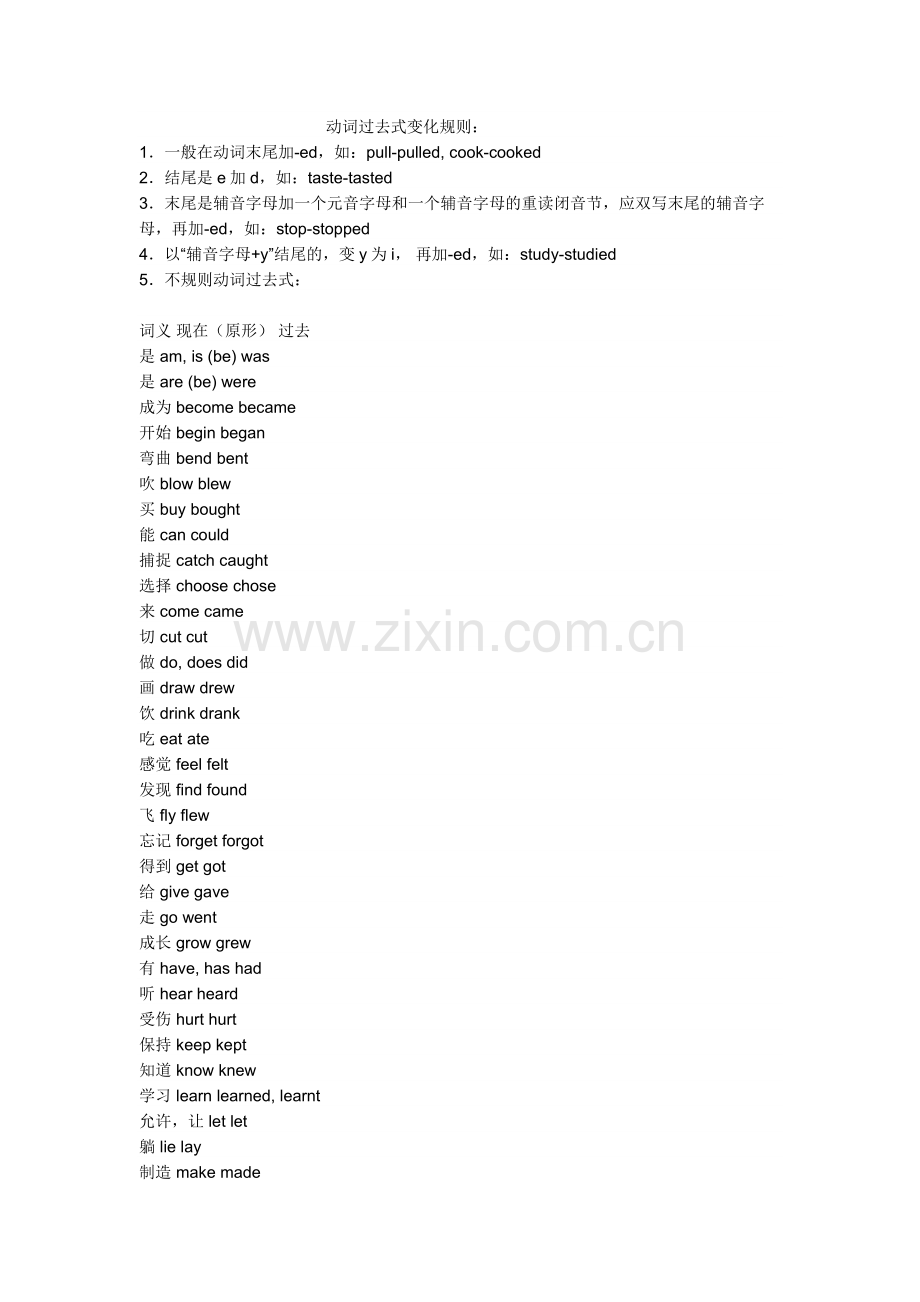 动词过去式变化规则.docx_第1页