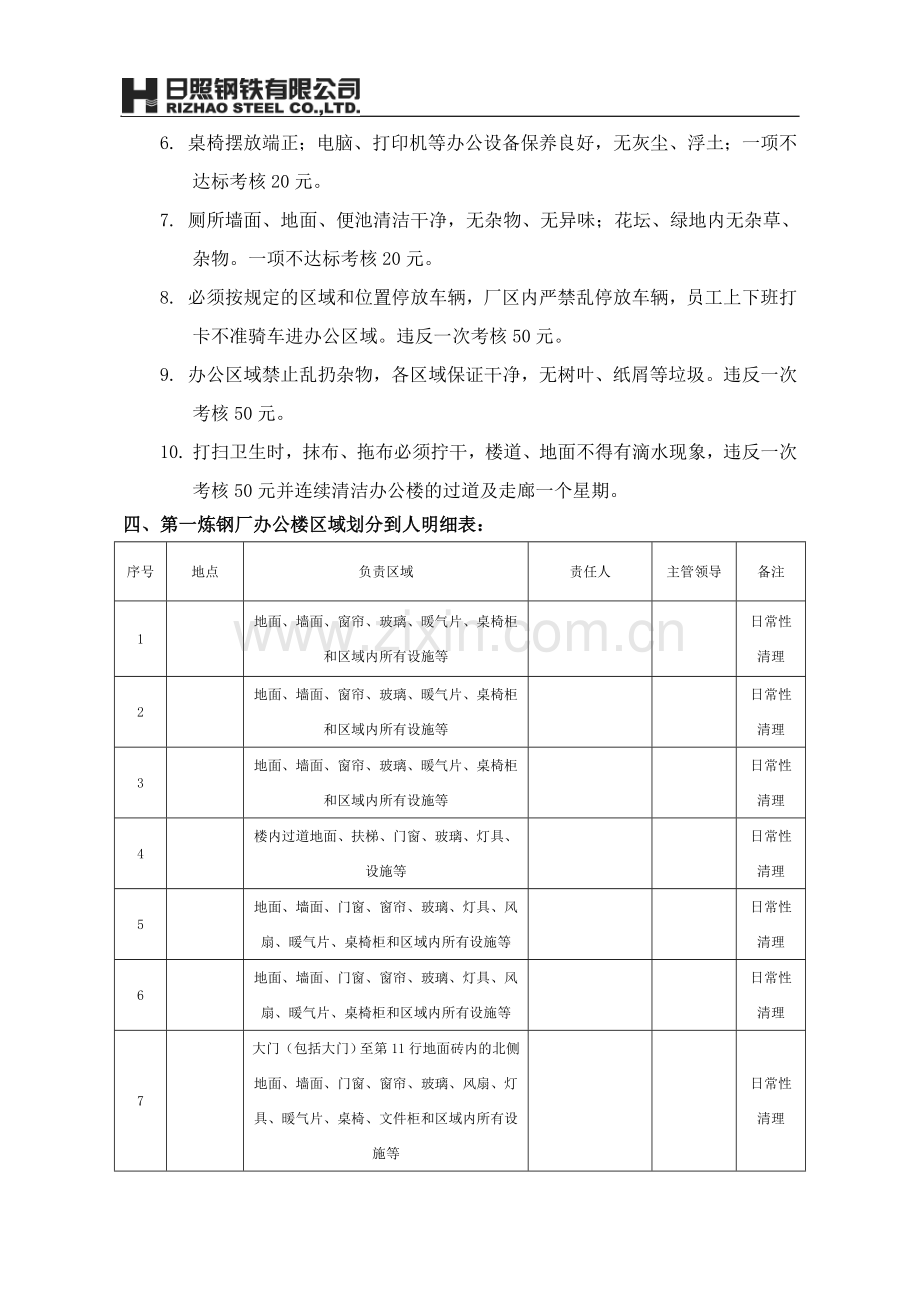 办公楼卫生管理考核的规定.doc_第2页