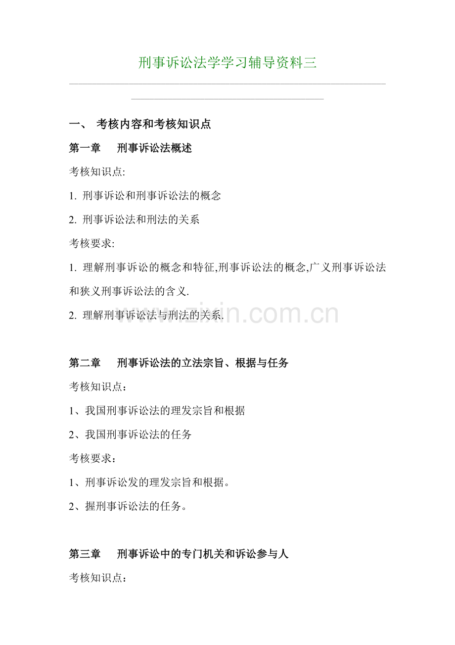 考核内容和考核知识点.docx_第1页