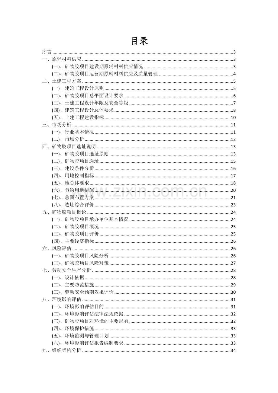 矿物胶项目可行性分析报告.docx_第2页