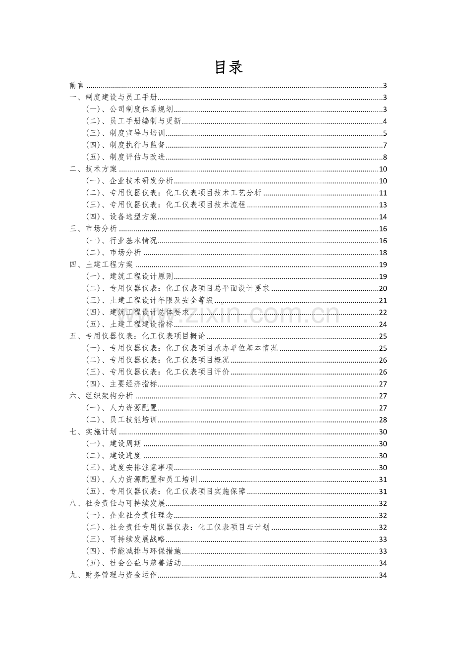 专用仪器仪表：化工仪表项目可行性研究报告.docx_第2页