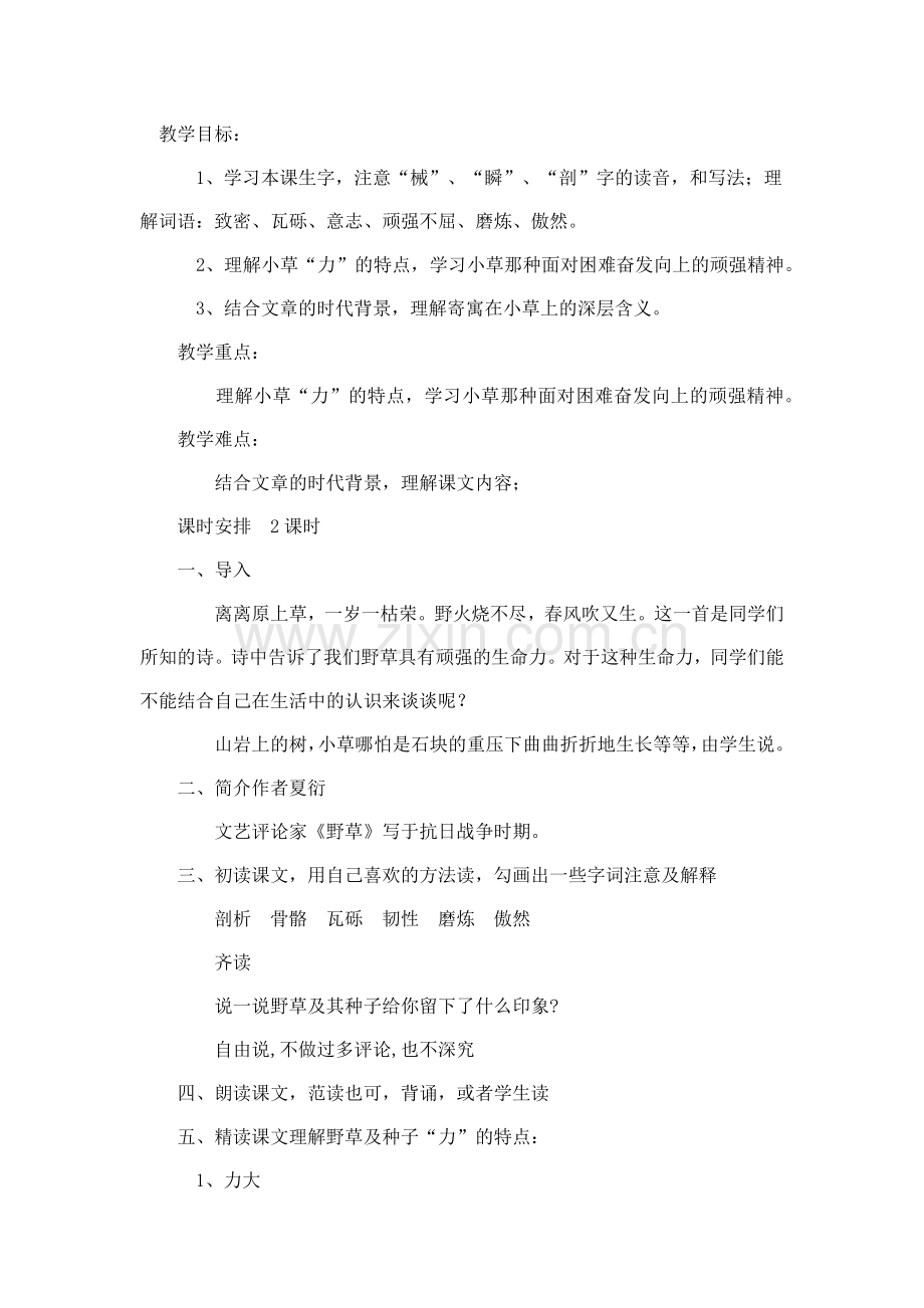 野草教案.docx_第1页