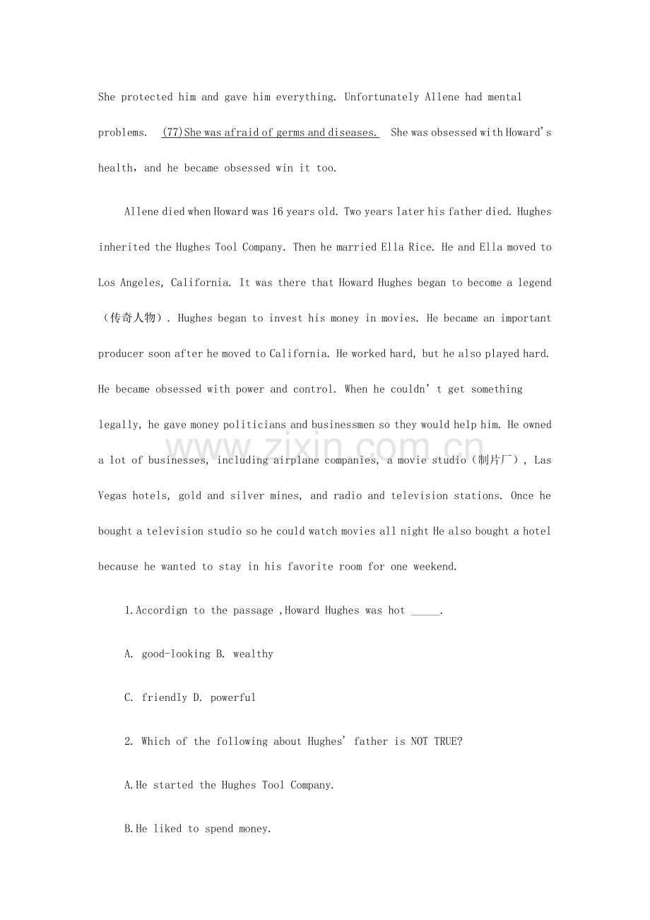 北京地区成人本科学士学位英语统一考试模拟真题及答案.docx_第2页