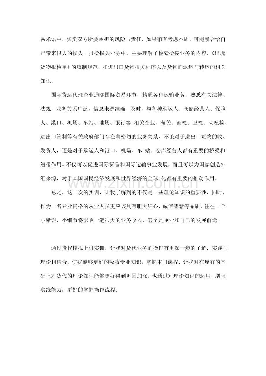国际货运代理软件实习心得.doc_第2页