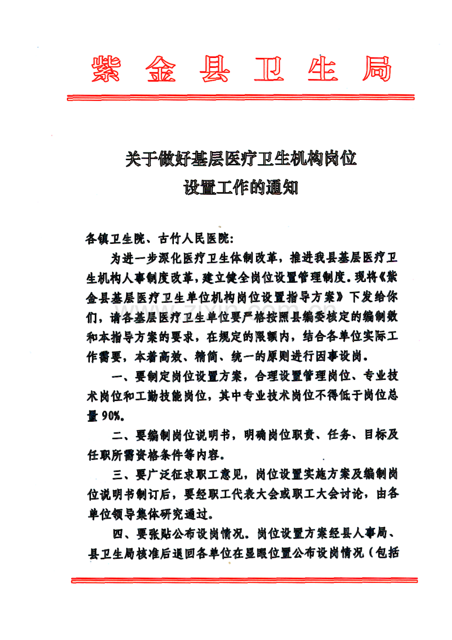 某某基层医疗卫生机构岗位设置指导方案.doc_第2页