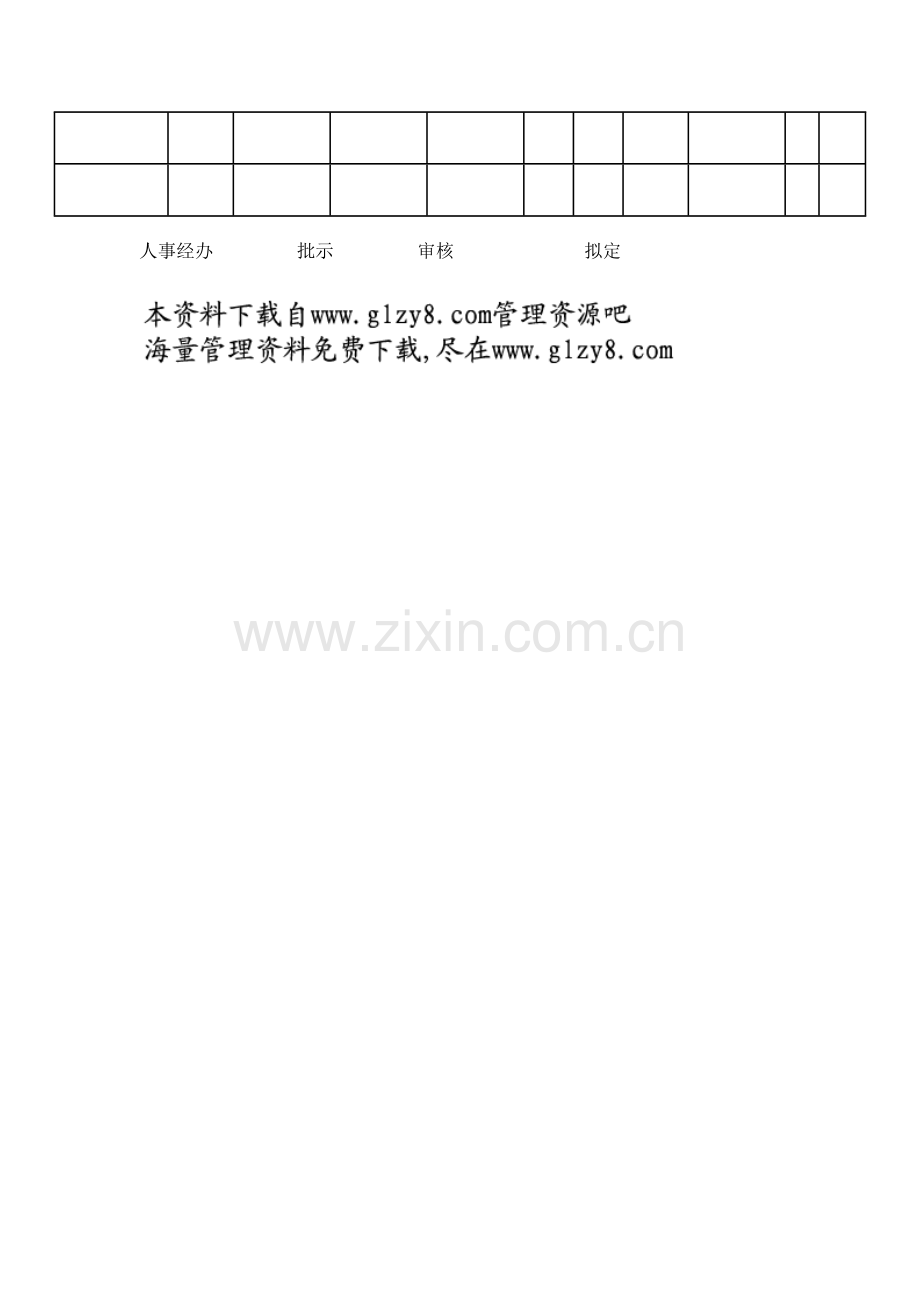 新员工职务、工资核准表.docx_第2页