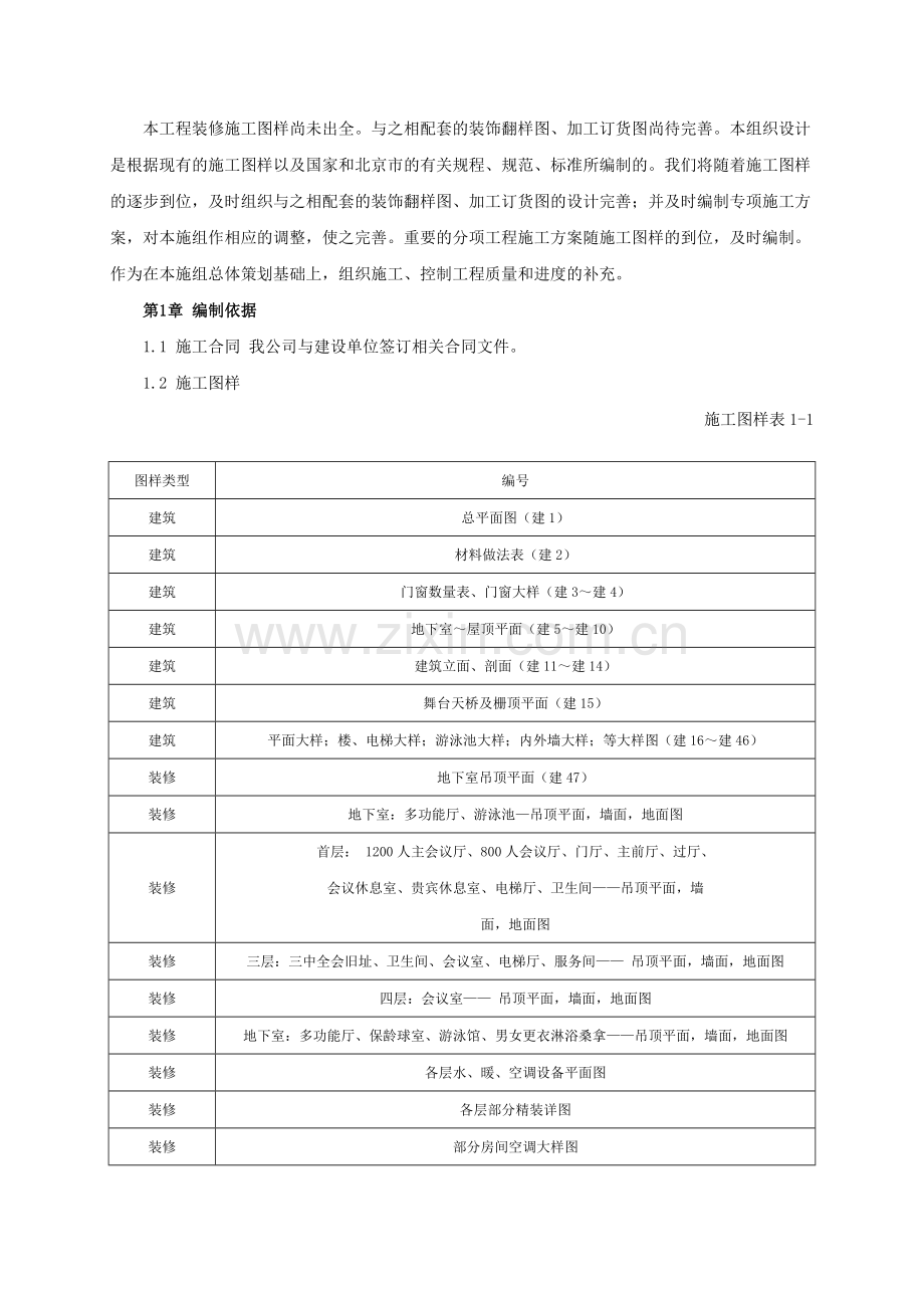 某宾馆会议楼改建工程装饰工程施工组织设计( 74页).docx_第2页