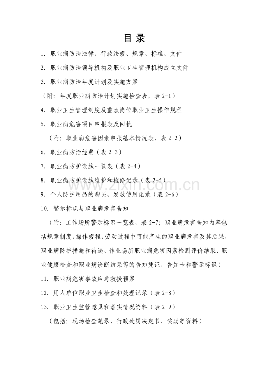 职业卫生管理档案(模版).docx_第2页