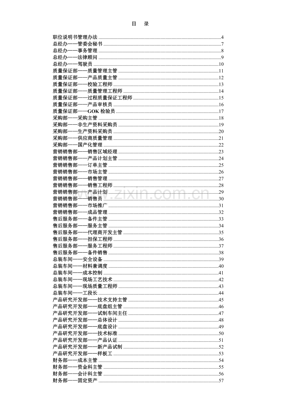 汽车有限公司职位说明书.docx_第2页