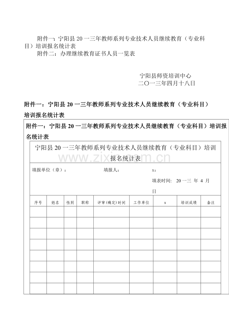 教师专业科目培训通知.doc_第2页