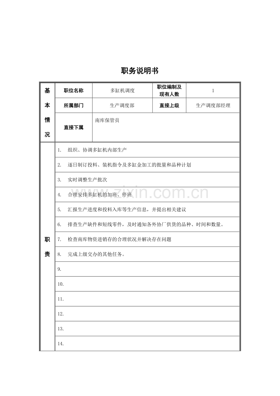 江动股份-多缸机调度职位说明书.docx_第1页