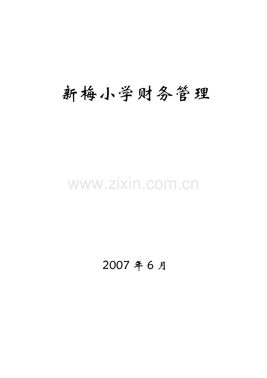 新梅小学财务管理.docx_第1页