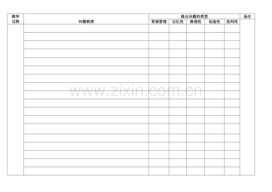 课堂观察量表——问题数量及类型.doc_第2页