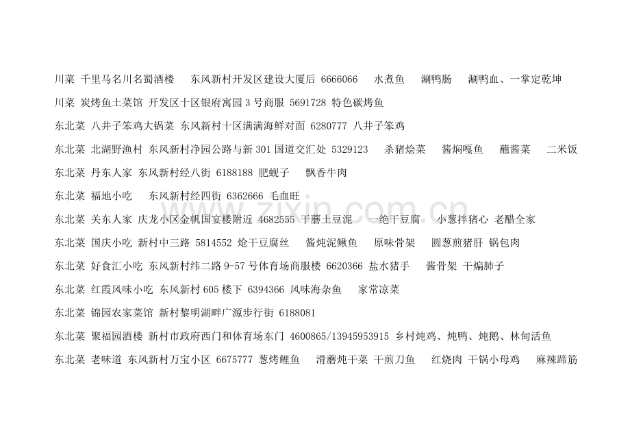 大庆各色美食地址及菜品.doc_第2页