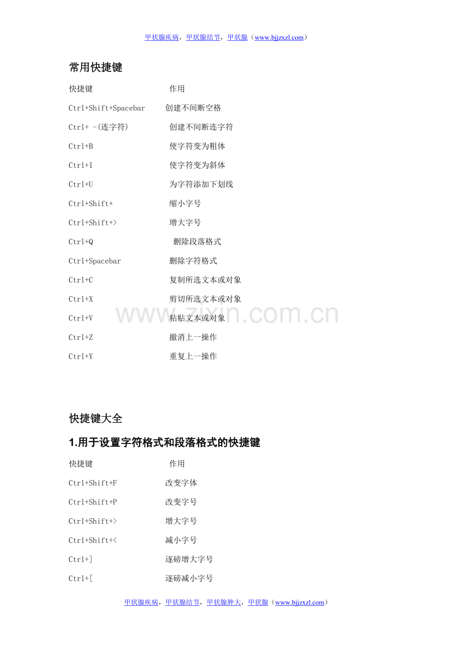 Word文档快捷键技巧大全【】.doc_第2页
