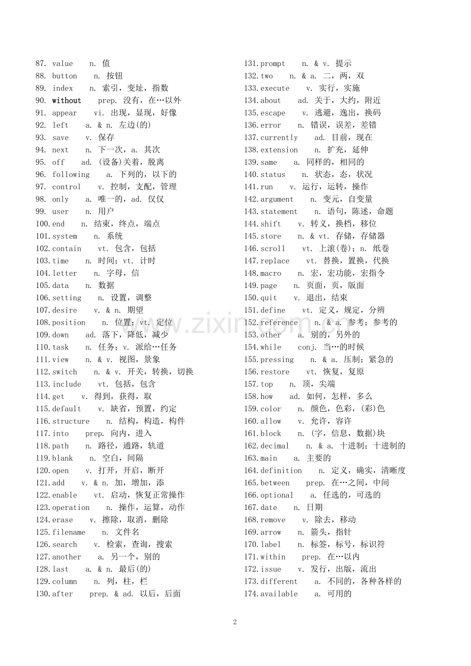 电脑专业英语词汇.doc_第2页