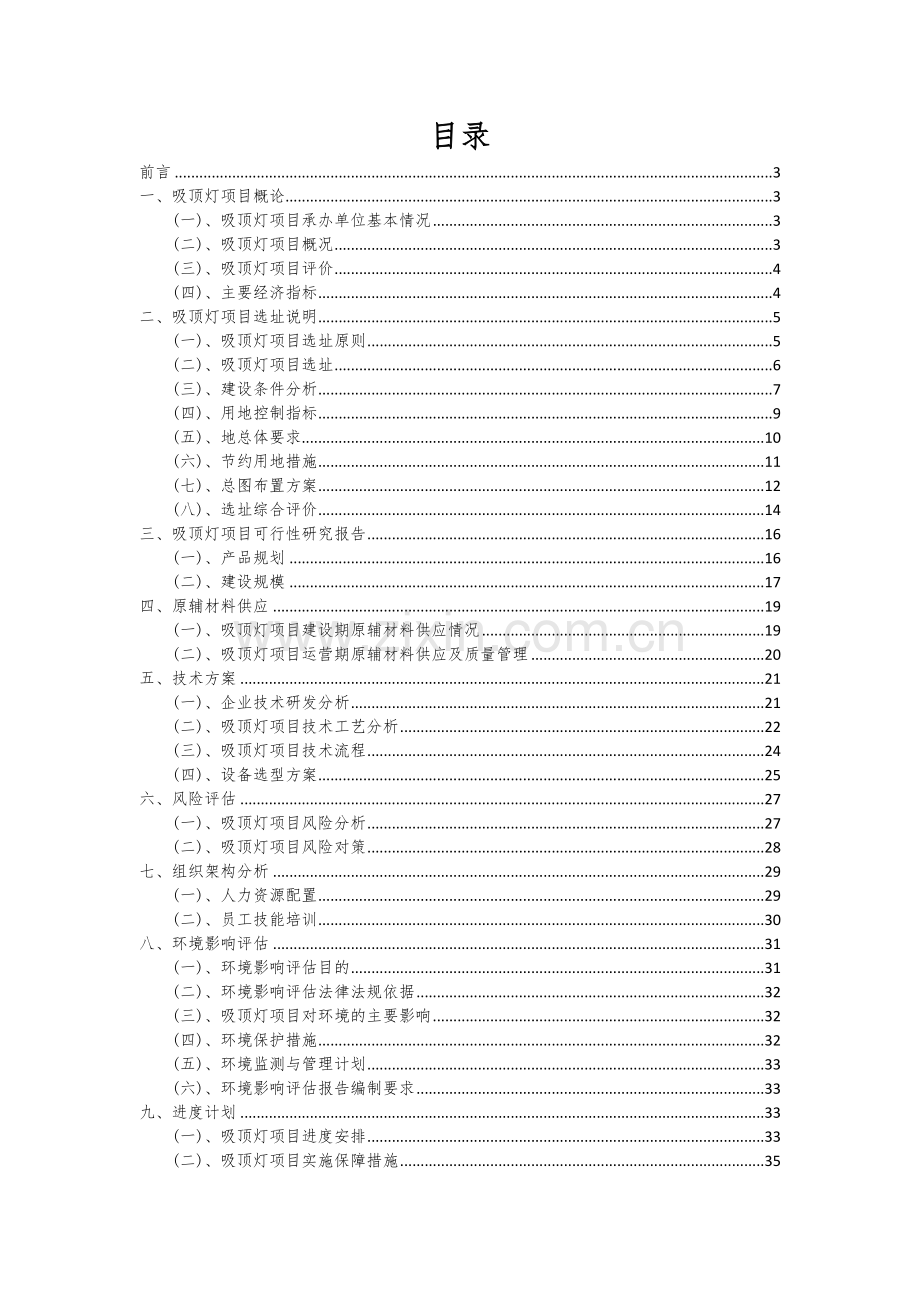 吸顶灯项目投资分析及可行性报告.docx_第2页