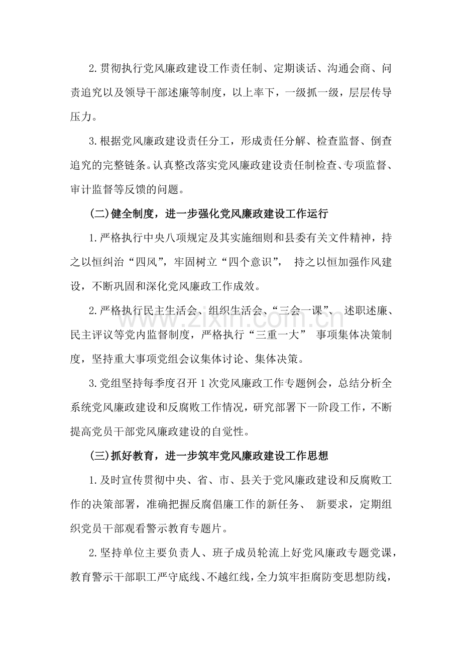 2025年度党风廉政建设工作计划稿【4篇】汇编.docx_第2页