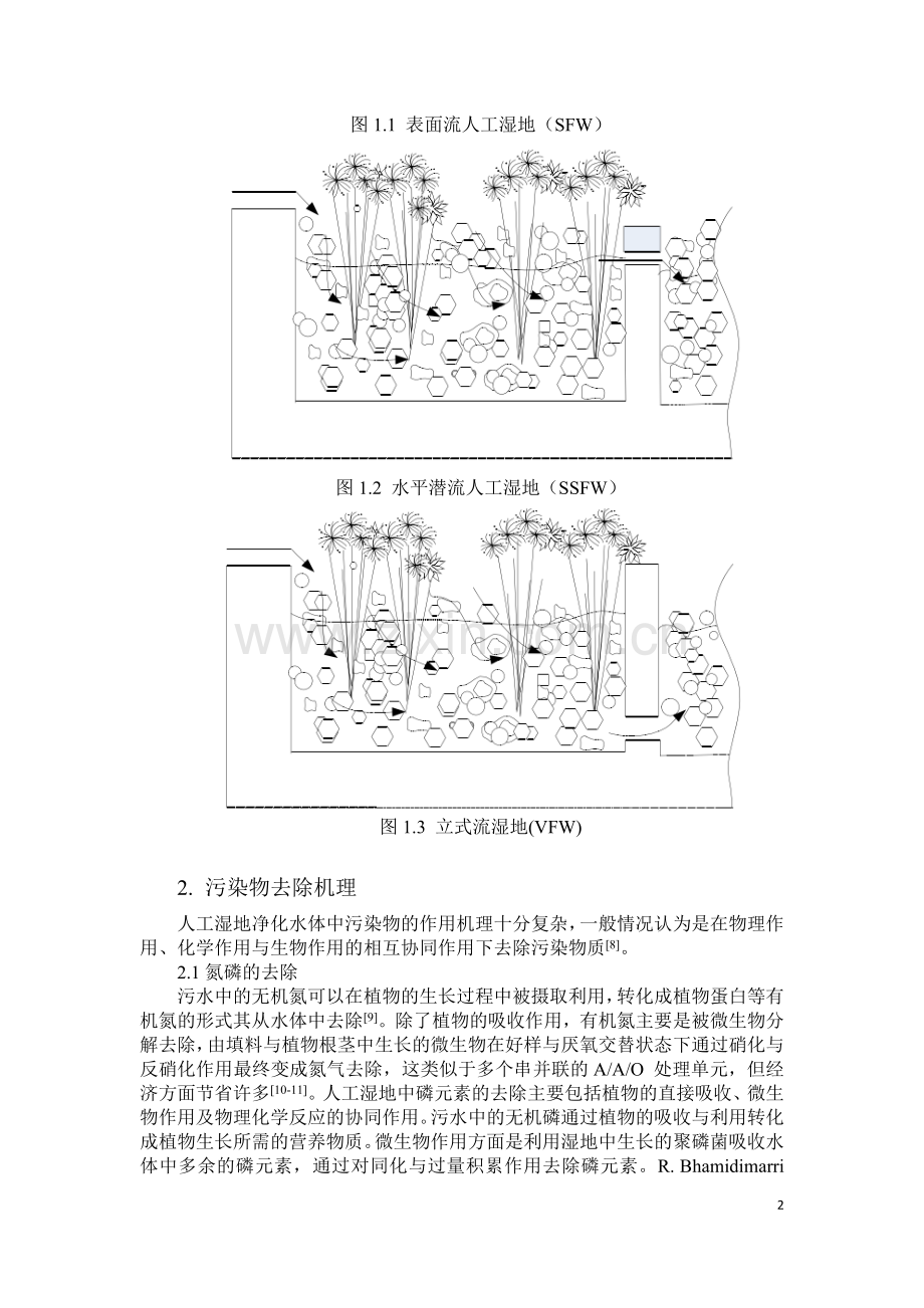 人工湿地污水净化机理与植物的应用研究.doc_第2页