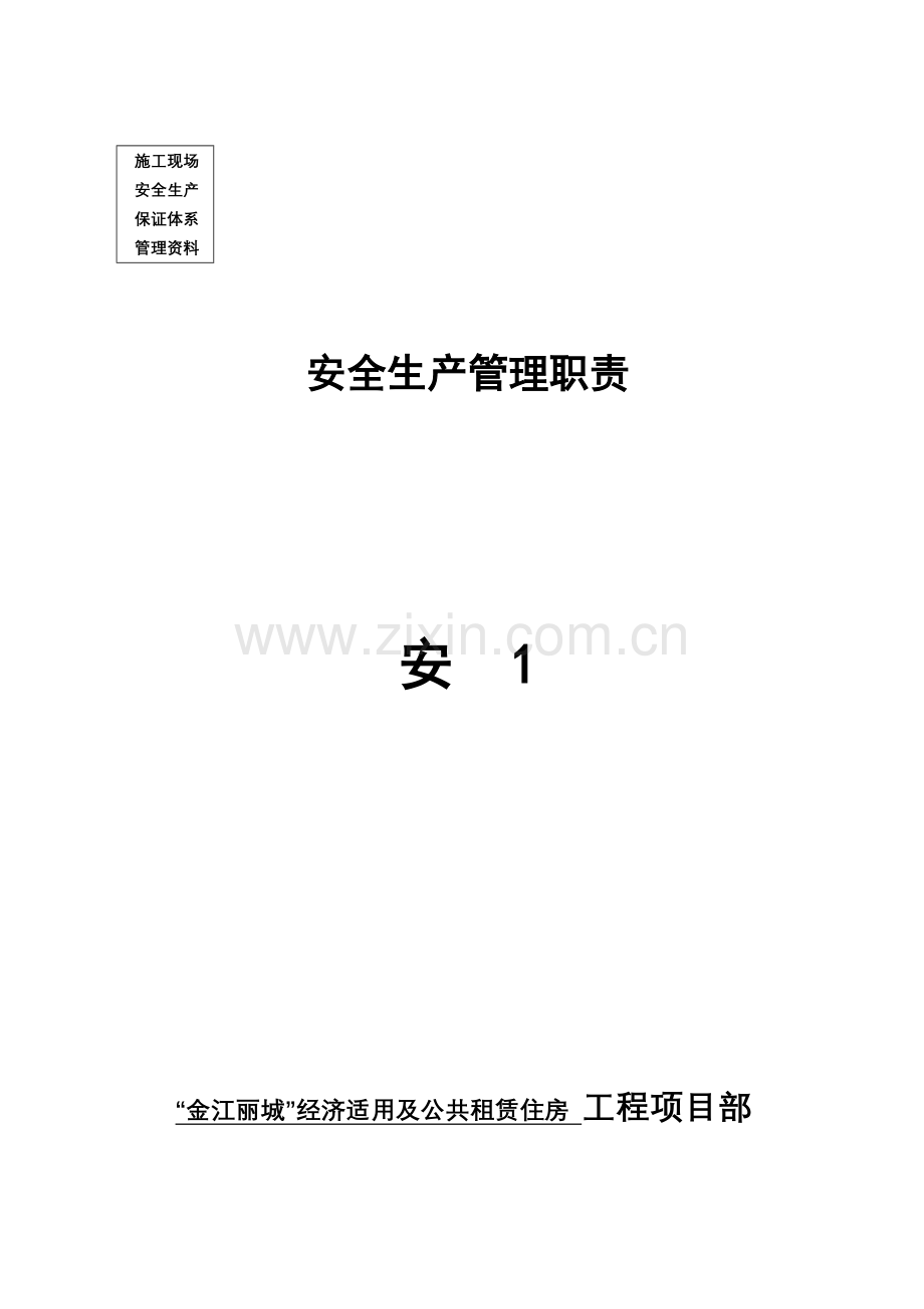 安1(管理资料安全生产管理职责).docx_第1页