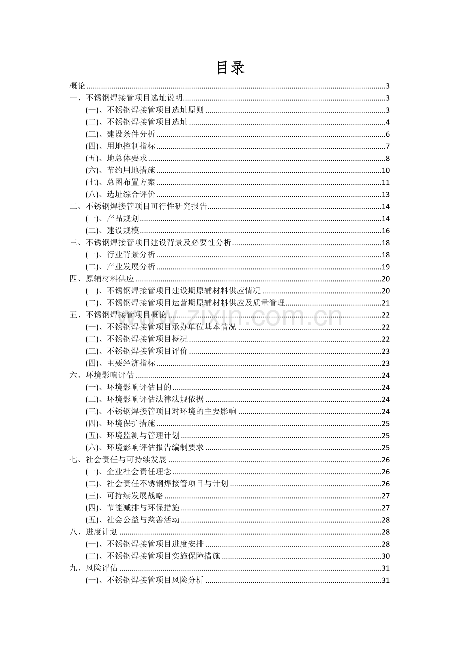 不锈钢焊接管项目投资分析及可行性报告.docx_第2页