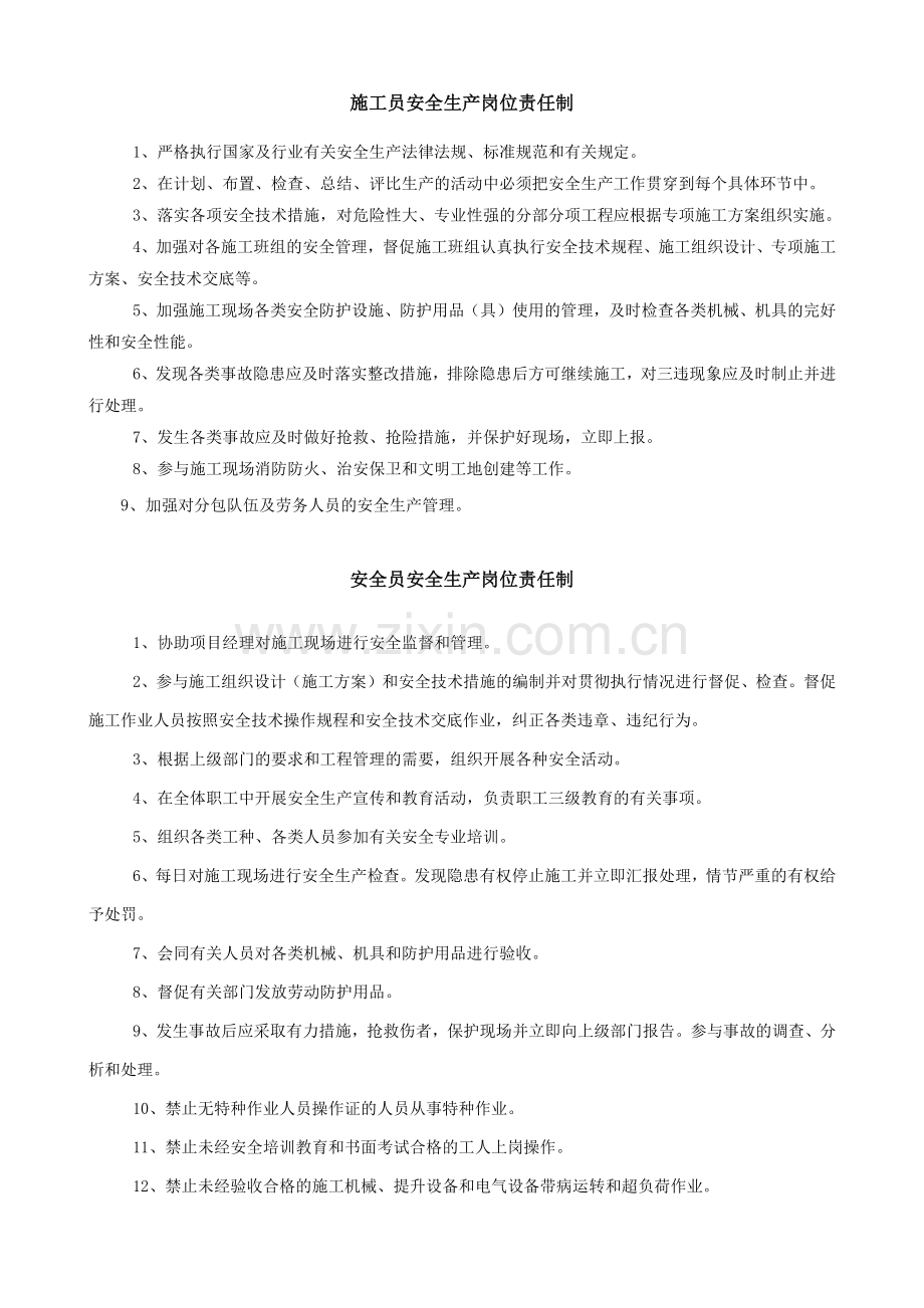 项目经理安全生产岗位责任制.docx_第2页