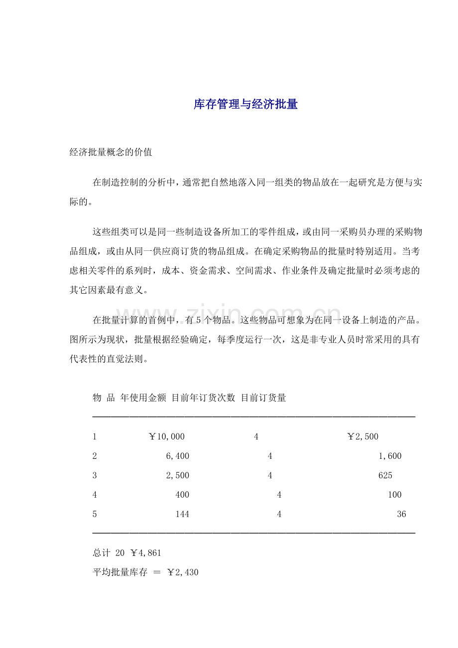 库存管理与经济批量.docx_第1页