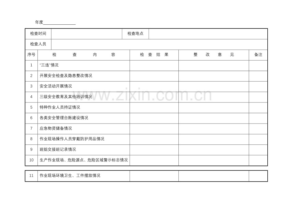 日常安全检查记录台账(4页).doc_第2页