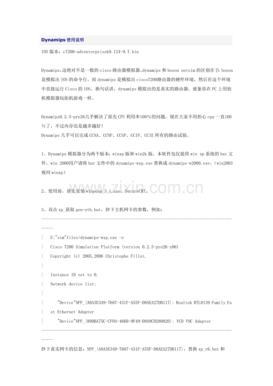 Dynamips使用说明.doc_第1页