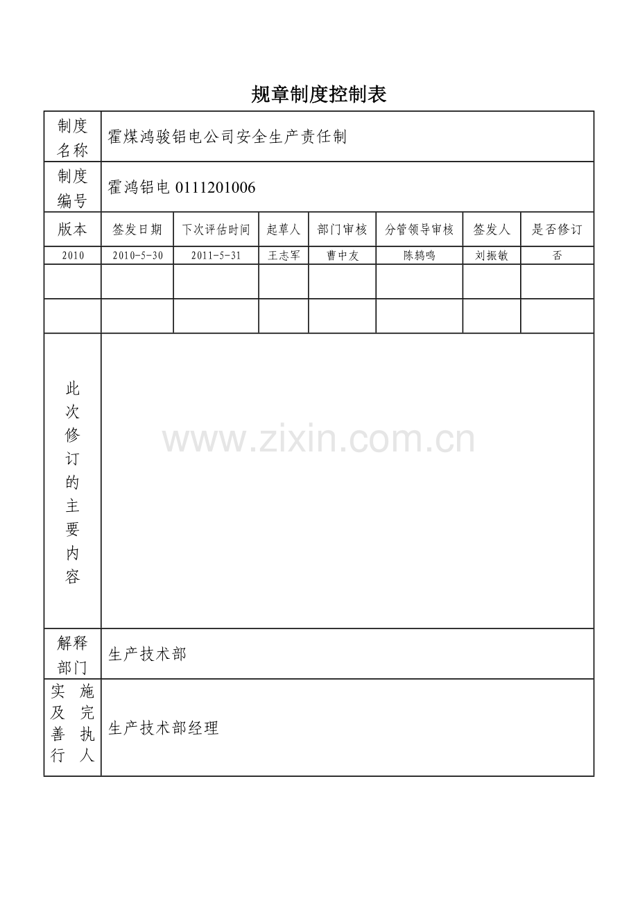 内蒙古霍煤鸿骏铝电有限责任公司安全生产责任制[1].docx_第2页
