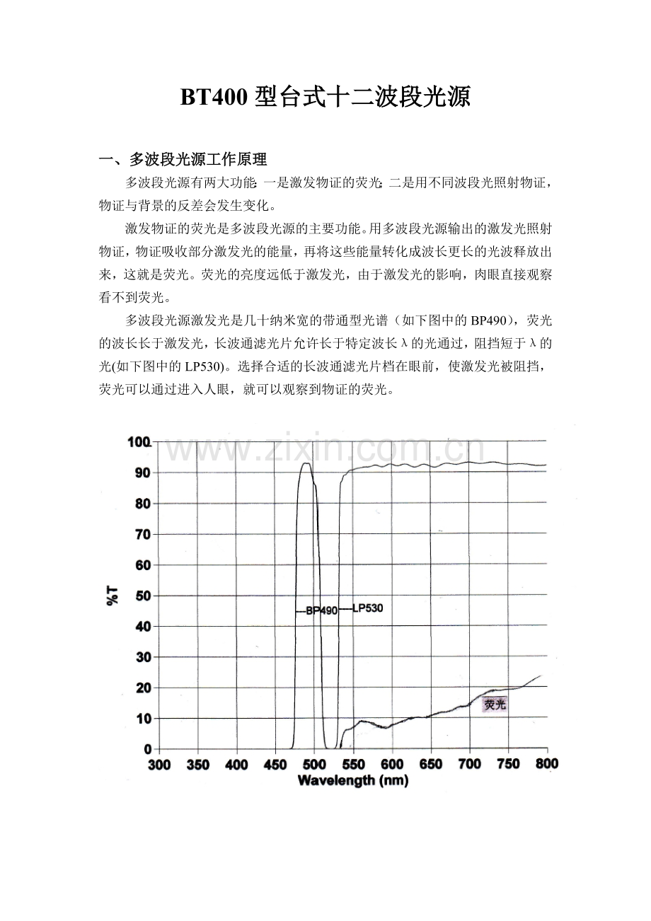 BT400型台式十二波段光源.doc_第1页