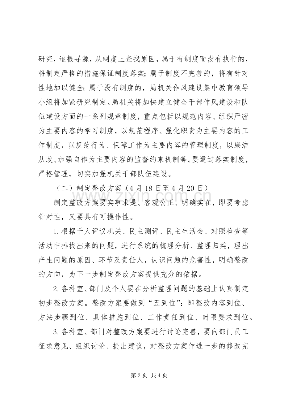 机关作风建设集中教育活动“建章立制集中整改”阶段的实施意见 (2).docx_第2页