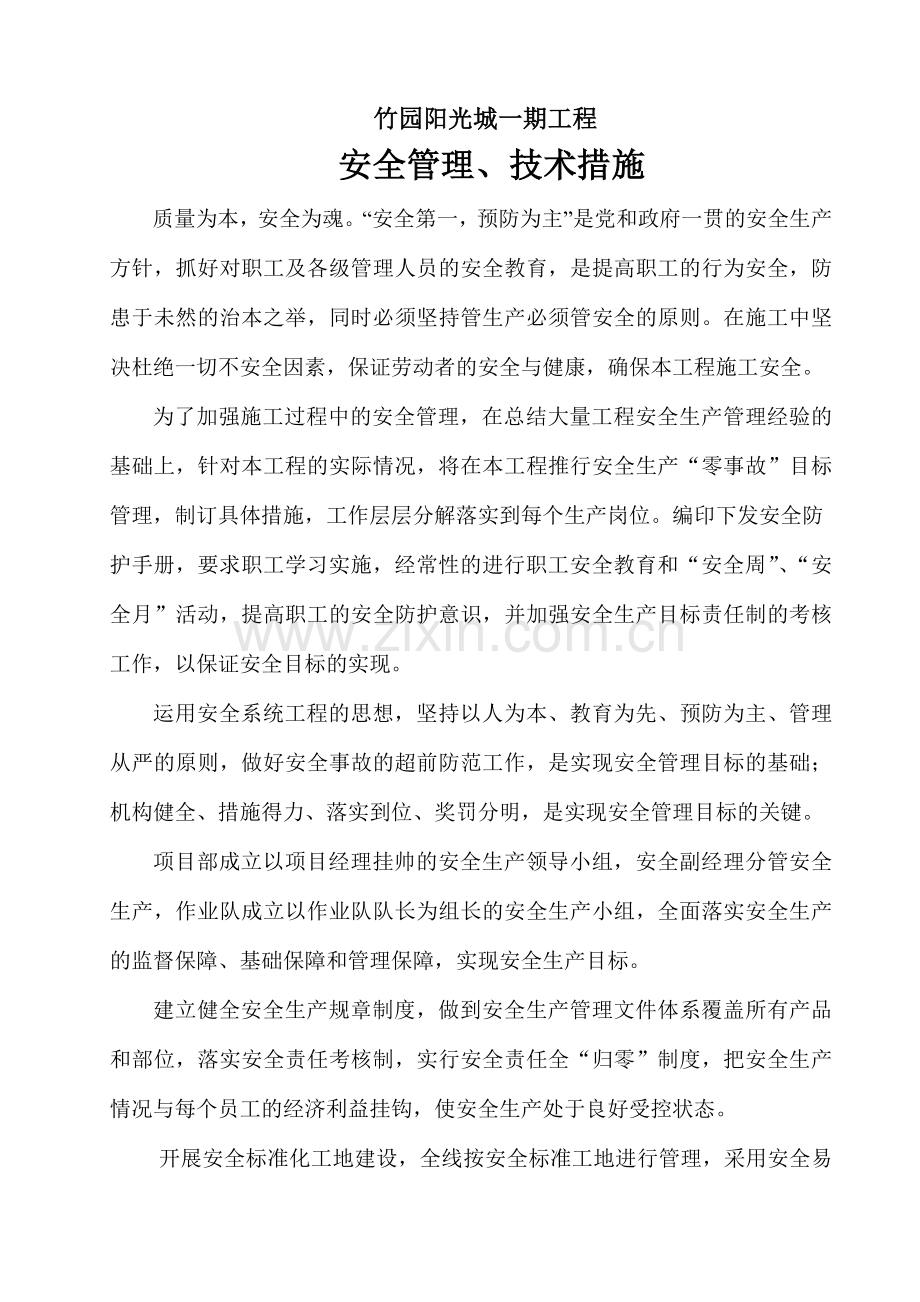 竹园阳光城安全管理措施.docx_第2页