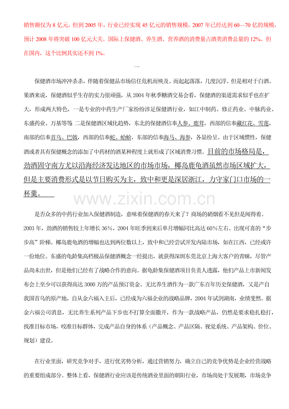 中国保健酒市场竞争分析管理知识报告.docx_第2页