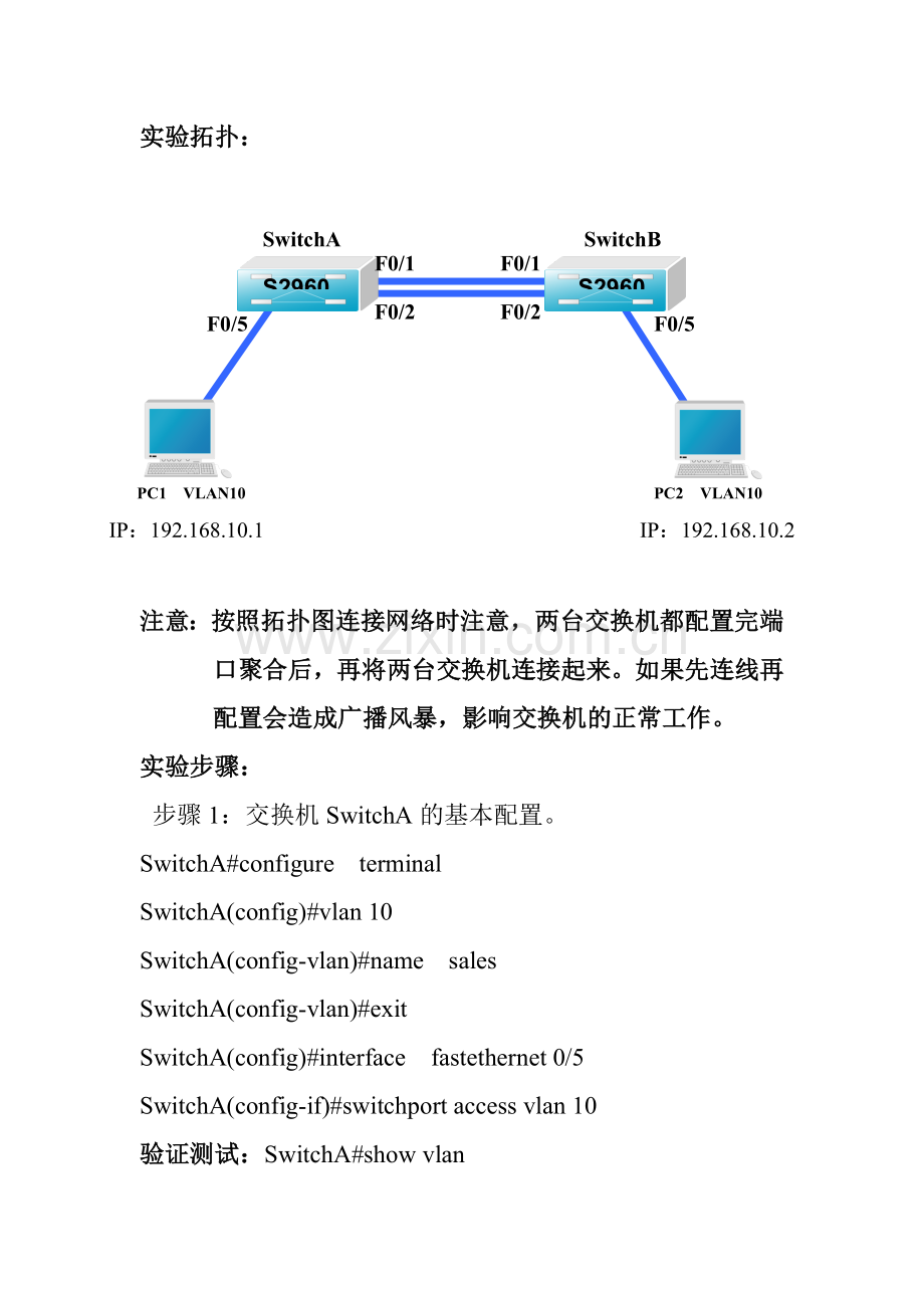 端口聚合提供冗余备份链路.doc_第2页