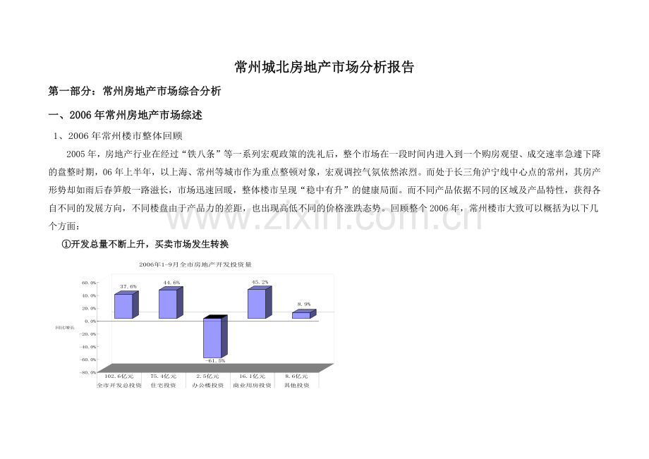 城北市场分析报告.docx_第1页