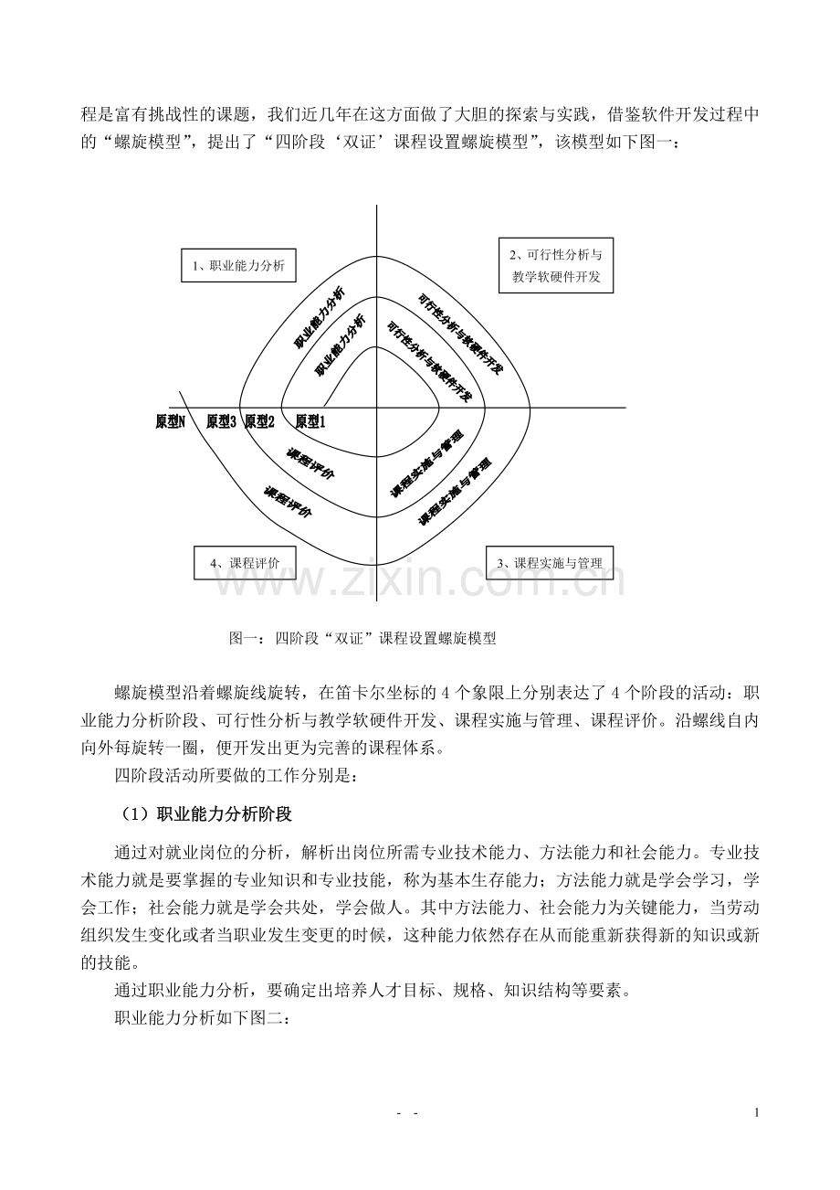 基于职业能力分析的四阶段双证课程设置螺旋模型在计算机专业课程设置中的应用.doc_第2页