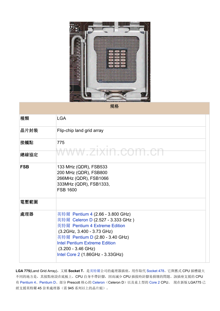 常用的CPU插座.doc_第1页