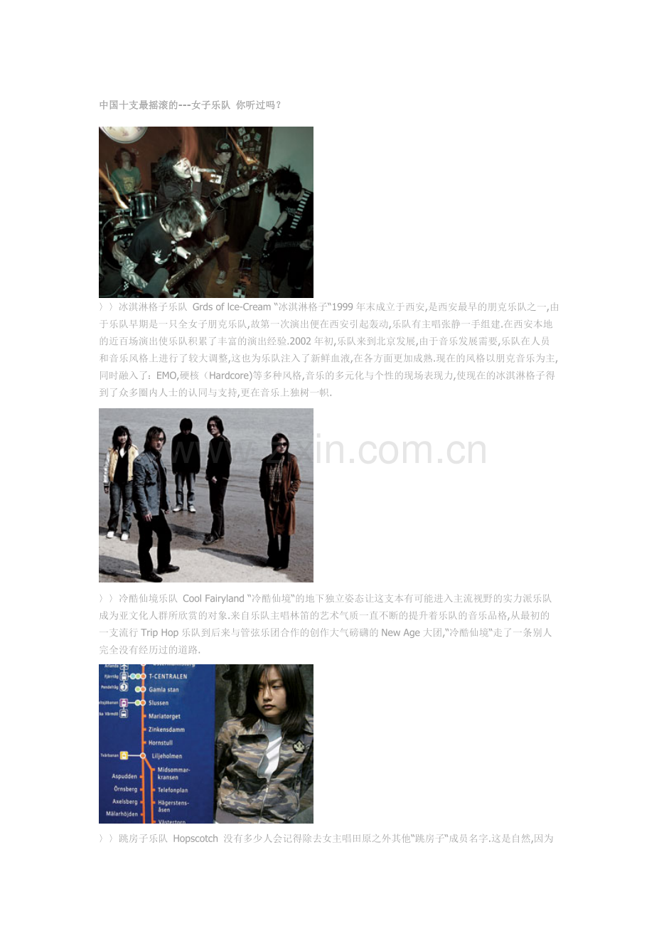 中国十支最摇滚的---女子乐队.doc_第1页