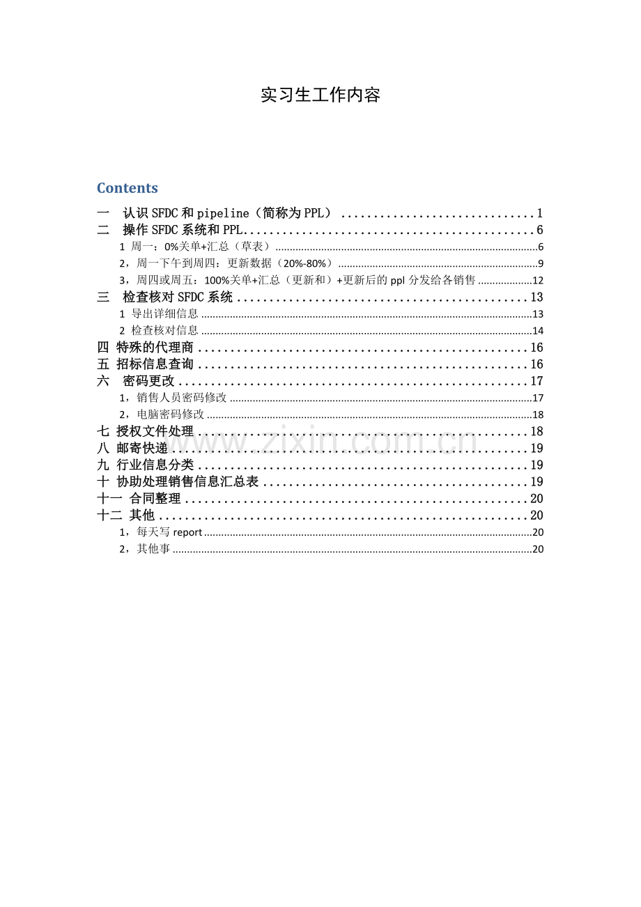 实习生工作内容 - 新.docx_第1页