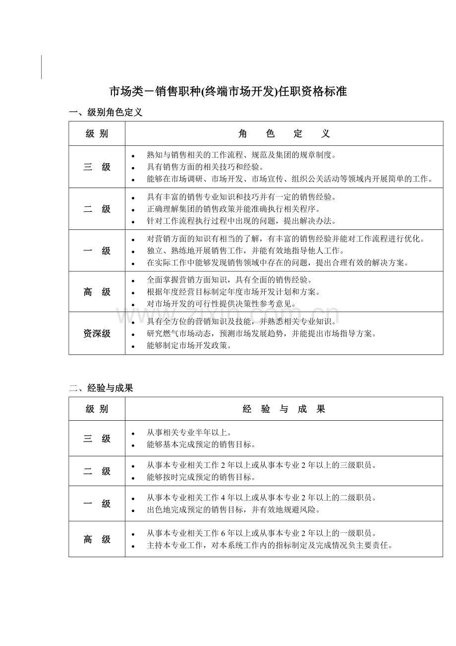 市场类销售职种终端市场开发任职资格标准.docx_第1页
