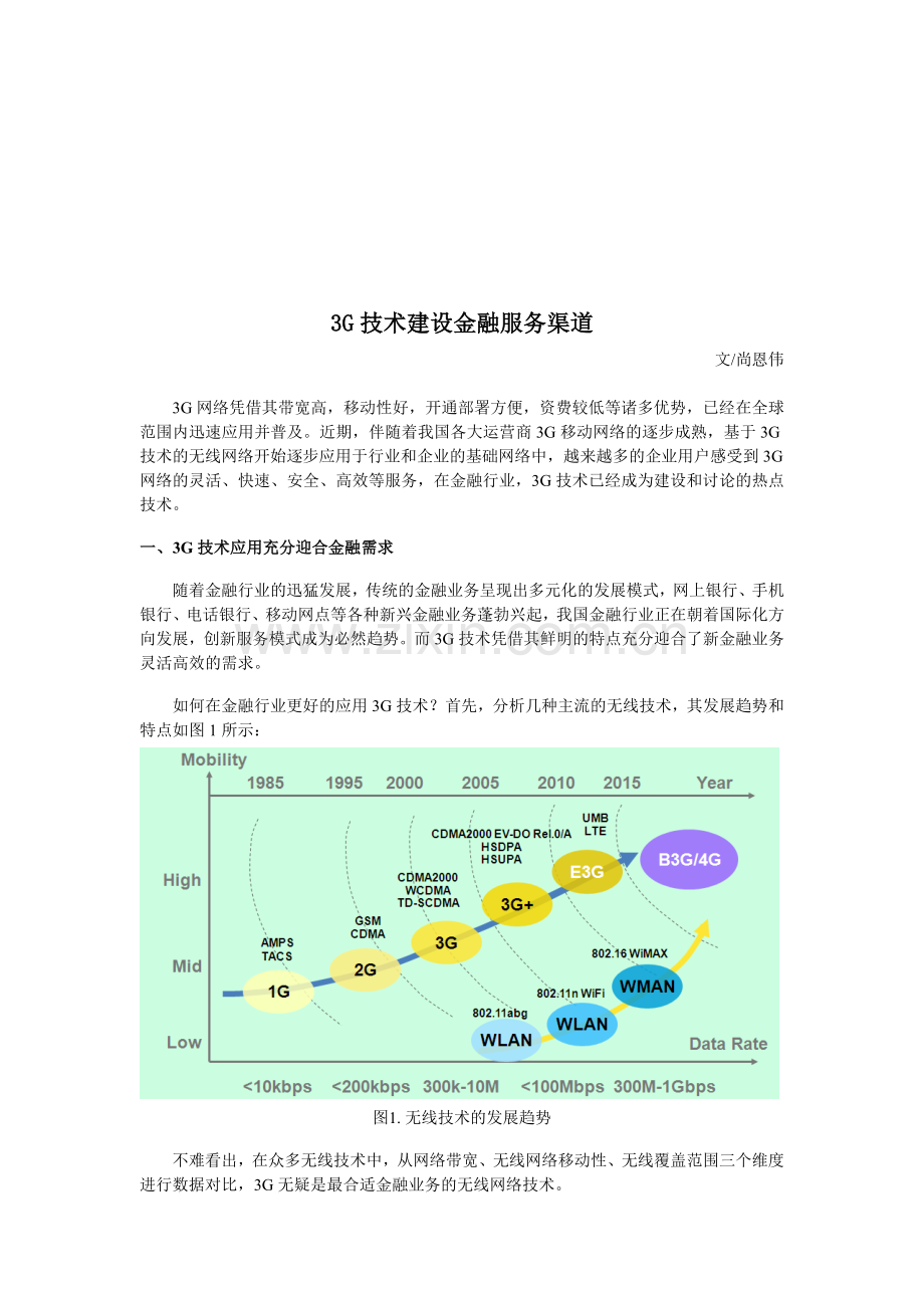 G技术建设金融服务渠道介绍.docx_第1页