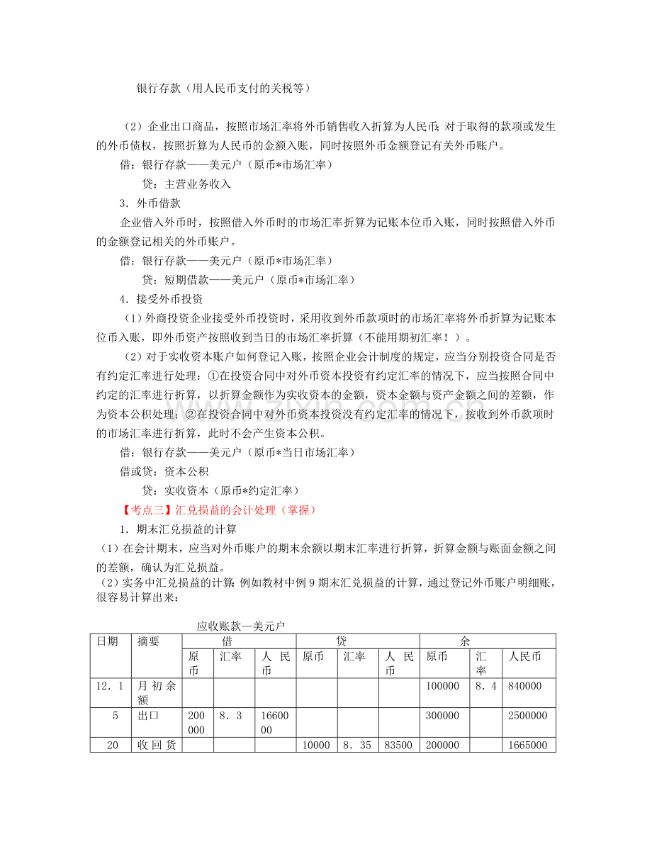 外币业务考点解析.docx_第2页