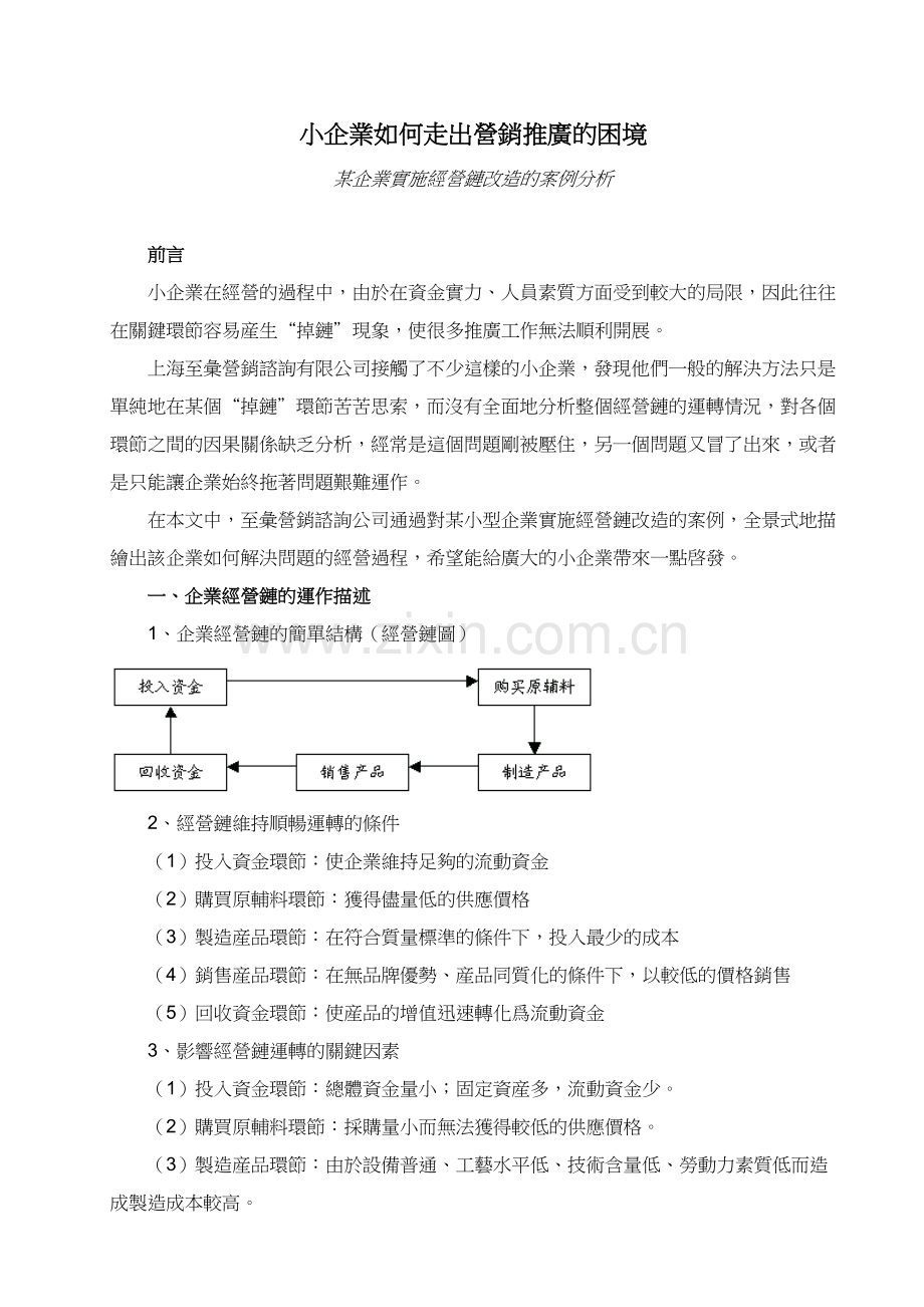 小企业如何走出营销推广的困境.docx_第1页