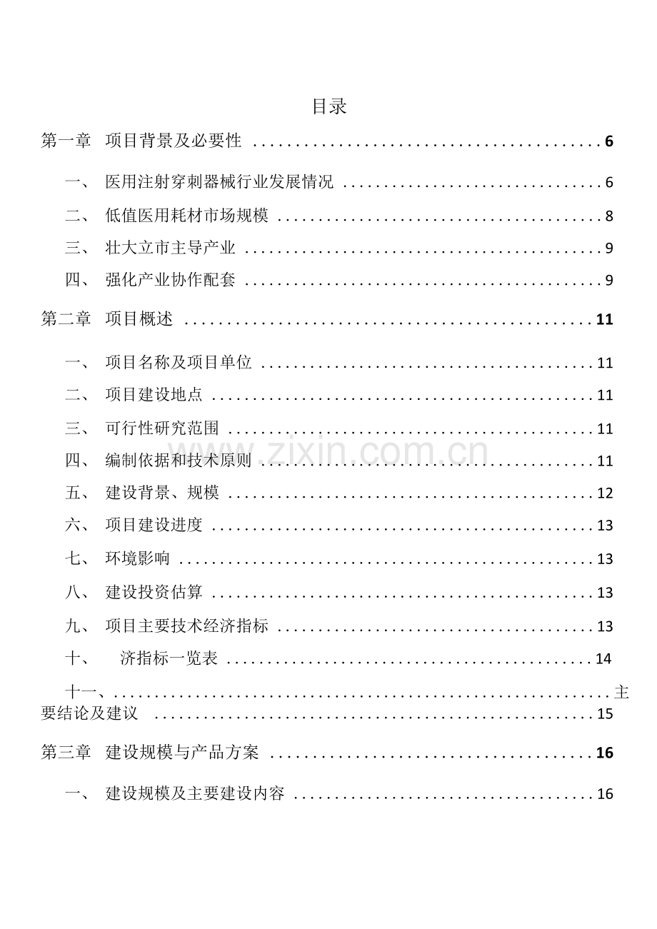 巴中注射器项目可行性研究报告.docx_第1页